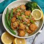 Crispy Lemon Chicken with Sticky Lemon Sauce and Sesame Seeds Recipe