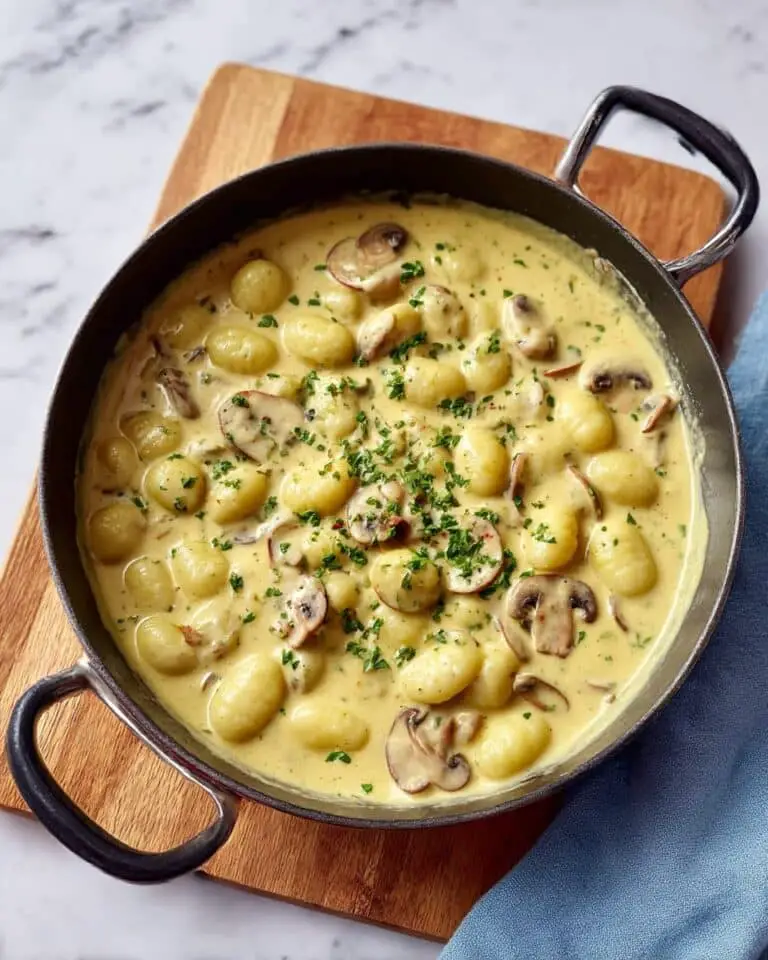 Mushroom Gnocchi with Sundried Tomatoes and Parmesan Recipe