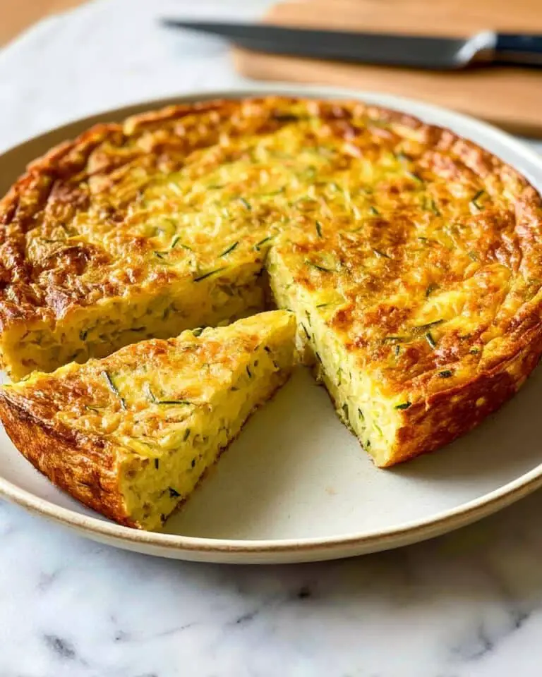 Crustless Courgette and Ham Quiche Recipe