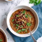 Easier Slow Cooker Haleem (Pakistani Beef and Lentil Stew) Recipe