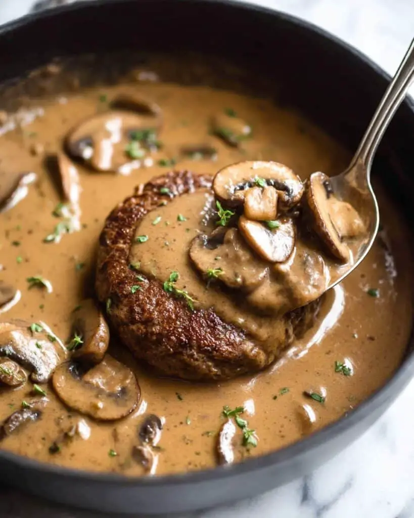 Salisbury Steak with Mushroom Gravy Recipe
