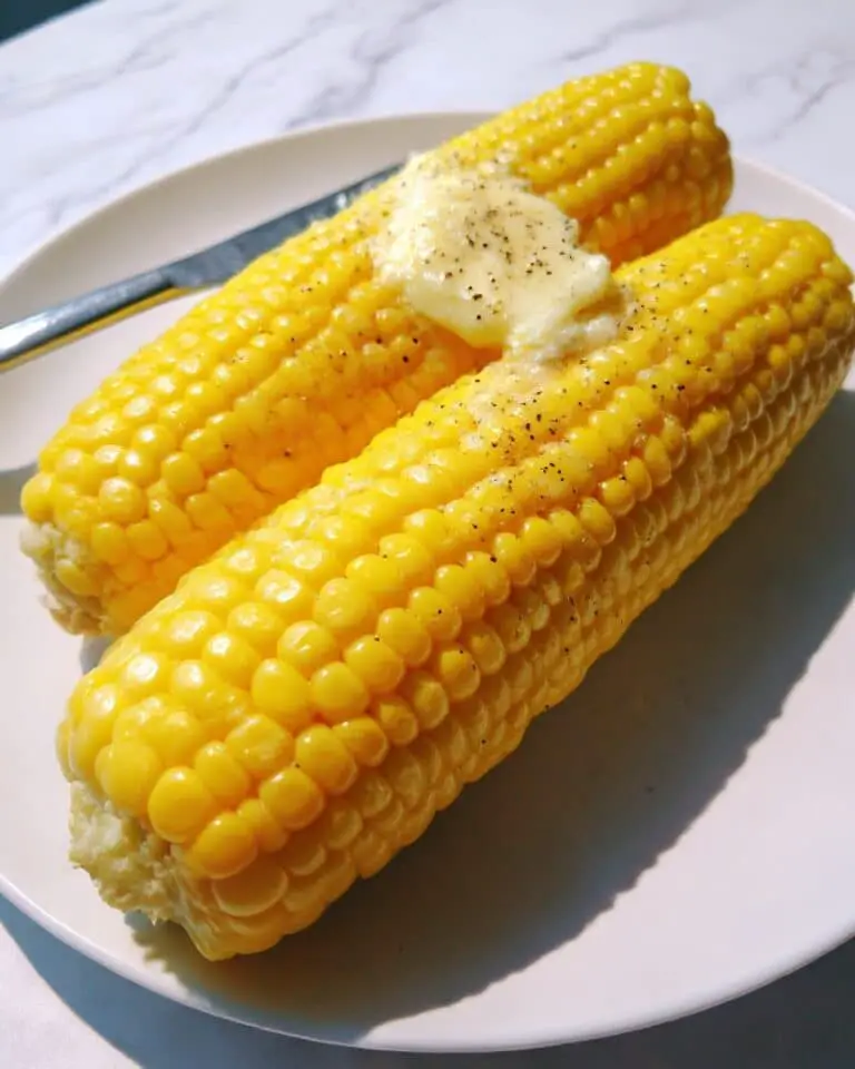 Oven Roasted Corn on the Cob with Seasoned Butter Recipe