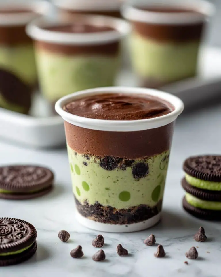 Mint Chocolate Chip Mini Cheesecakes Recipe