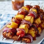 BBQ Chicken Pineapple Skewers Recipe