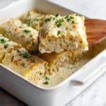 White Chicken Lasagna Roll-Ups with Bechamel Sauce Recipe