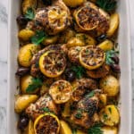 Greek Lemon-Garlic Chicken with Potatoes Recipe
