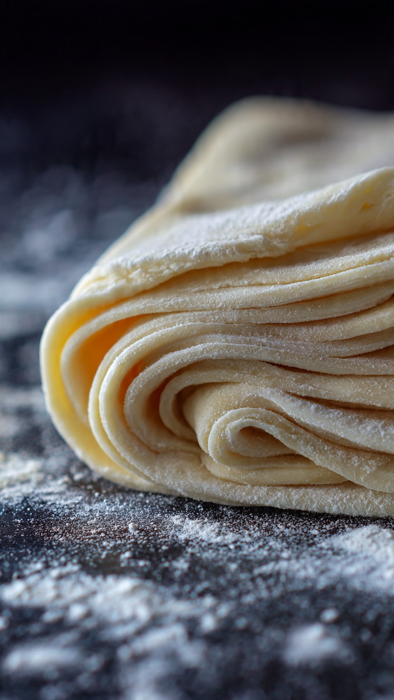 Six shiny golden brown croissants are placed on a dark wooden board. Each croissant shows many layered, flaky textures that shine under the light. The background is a white marbled texture, making the warm colors of the croissants stand out. photo taken with an iphone --ar 4:5 --v 7