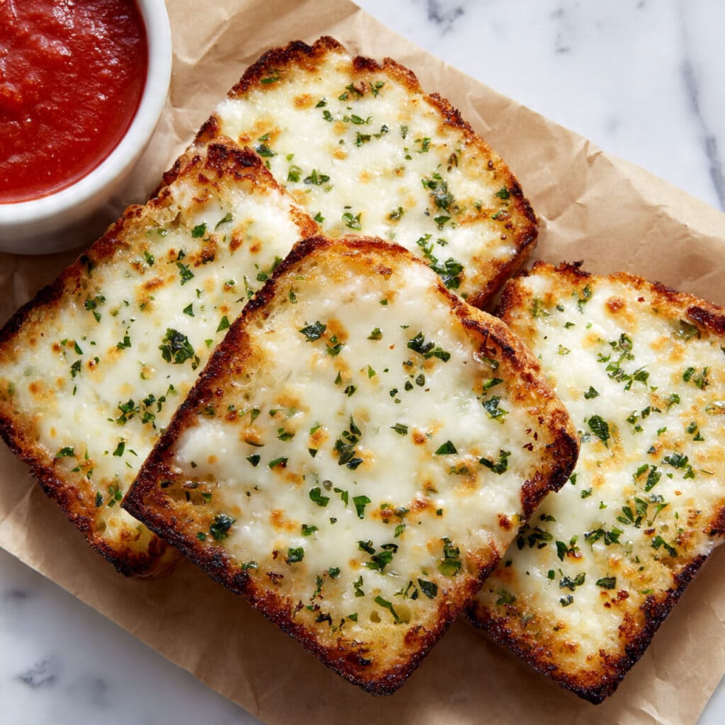 Air Fryer Garlic Cheese Bread Recipe