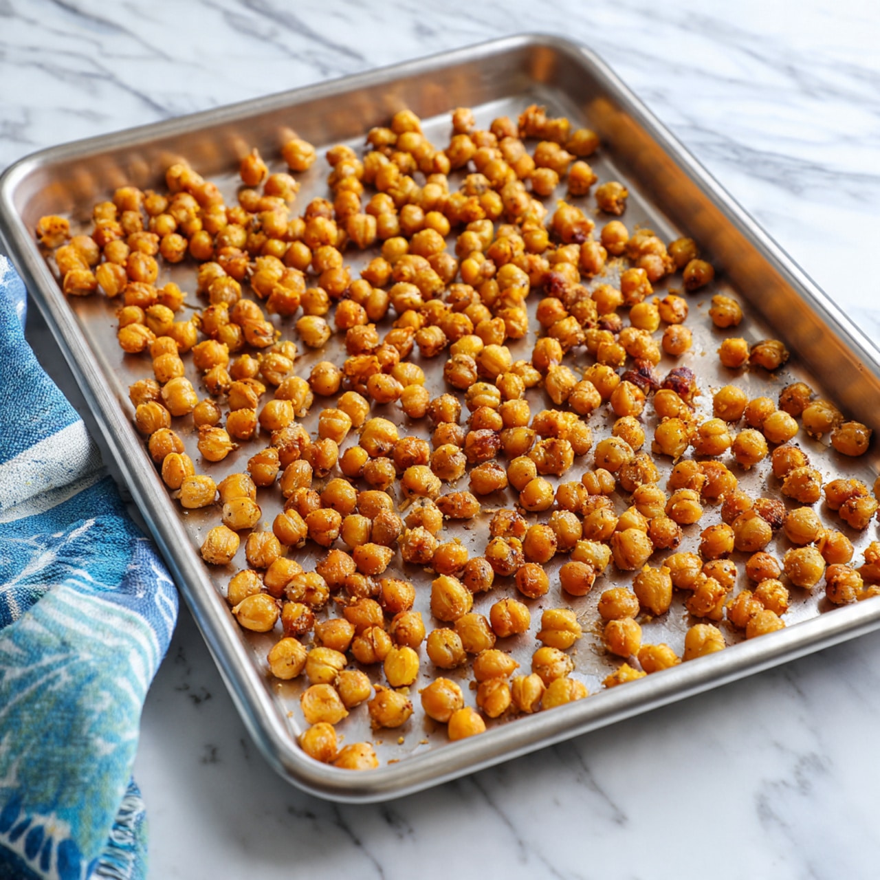 A large white bowl filled with dark green leafy kale, topped with small golden roasted chickpeas scattered across the surface, and sprinkled with finely grated white cheese. Next to it is a smaller white bowl filled with a smooth, light beige creamy sauce. A long white spoon lies beside the bowls on a white marbled surface. The photo taken with an iphone --ar 4:5 --v 7