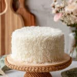 Coconut Cake with Cream Cheese Frosting and Toasted Shredded Coconut Recipe