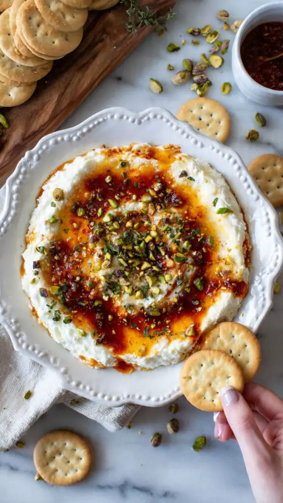 3-Ingredient Boursin Dip with Pepper Jelly Recipe