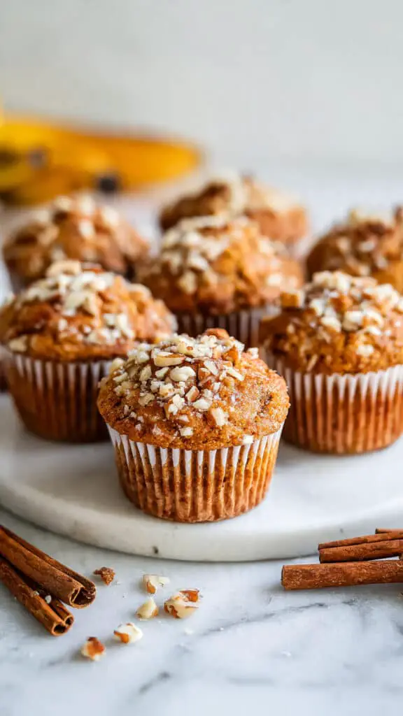 Moist Banana Nut Mini Muffins Recipe