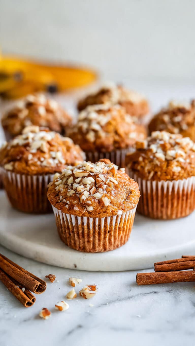 Moist Banana Nut Mini Muffins Recipe