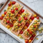 Baked Trout with Corn, Tomatoes, and Fennel Recipe