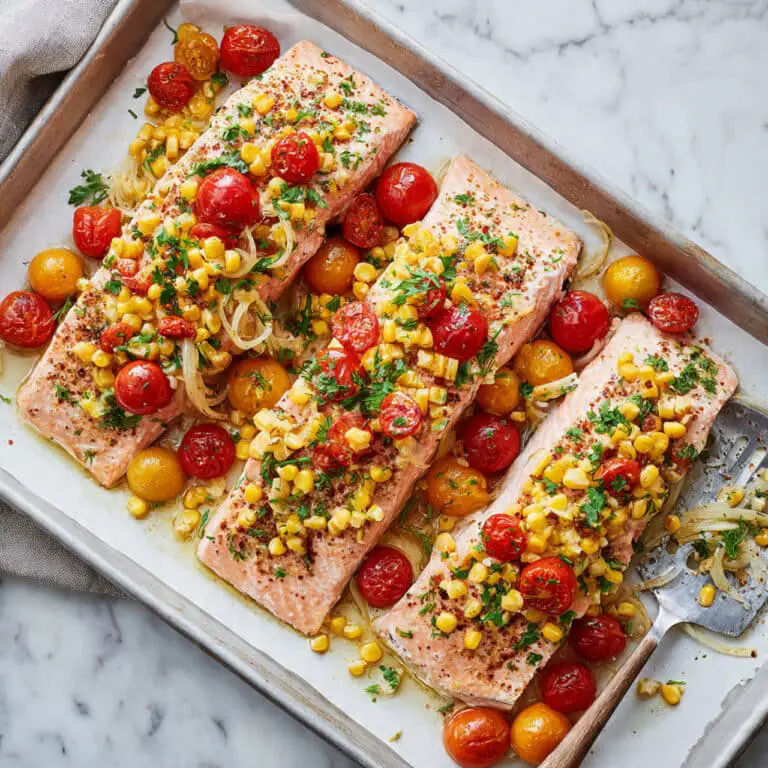 Baked Trout with Corn, Tomatoes, and Fennel Recipe