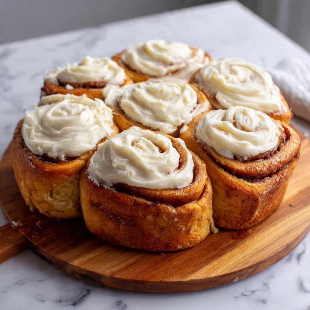 Homemade Cinnamon Rolls with Vanilla Icing Recipe