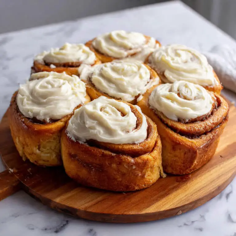 Homemade Cinnamon Rolls with Vanilla Icing Recipe