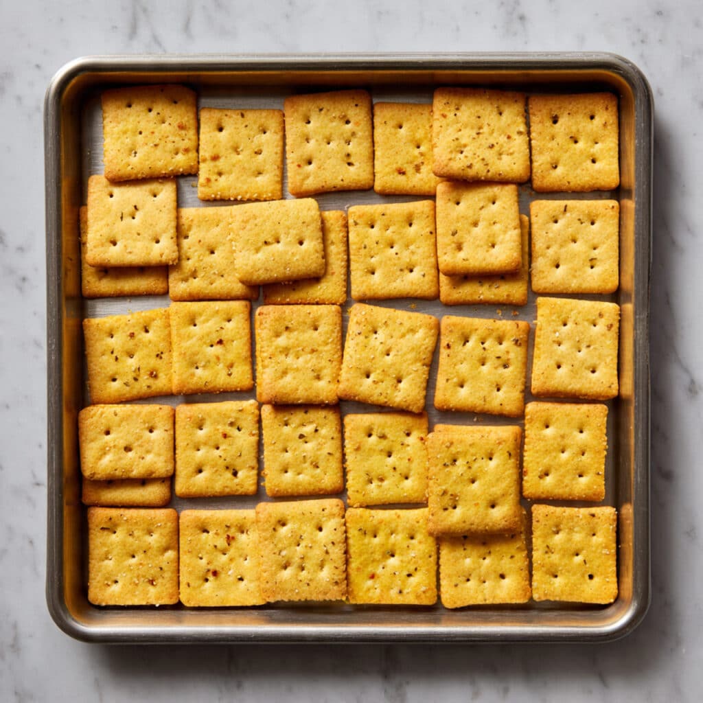Fire Crackers Spice-Coated Baked Crackers Recipe