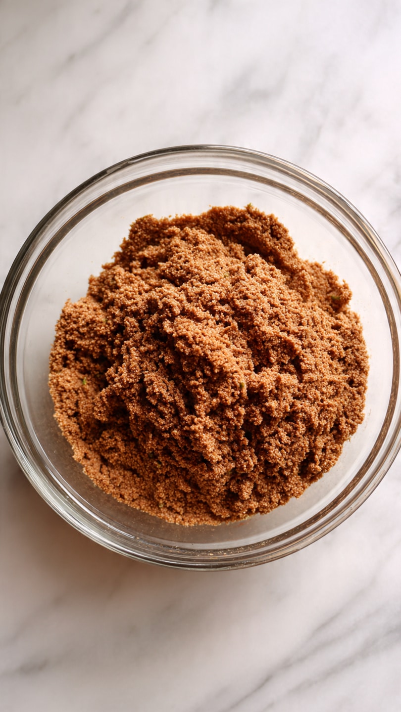The image shows a white plate with two main sections: on the left, a neat pile of white, fluffy rice sprinkled with small green herbs, and on the right, three brown meatballs in a reddish-orange sauce with a wet texture. One meatball is broken open with a fork beside it, showing its cooked inside. Above the plate, there is a white bowl filled with more of the same brown meatballs, all sitting in the same reddish-orange sauce, garnished with small bits of green herbs. A silver spoon is resting inside the bowl. The scene is set on a white marbled surface with a glass of ice water nearby. Photo taken with an iphone --ar 4:5 --v 7
