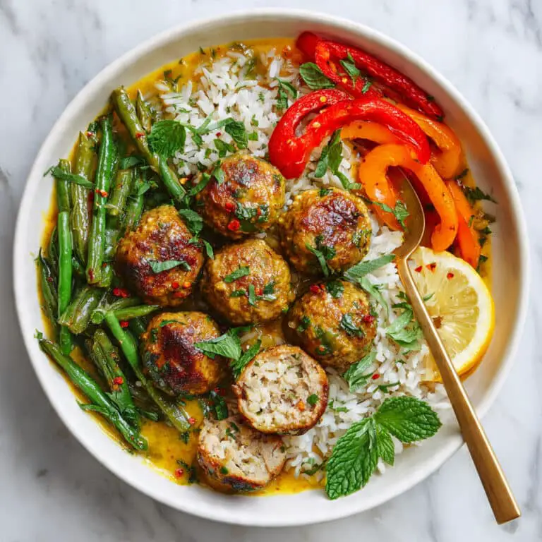 Jalapeño Coconut Curry Chicken Meatball Bowls Recipe