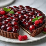 Vegan Chocolate Cheesecake with Cherries Recipe