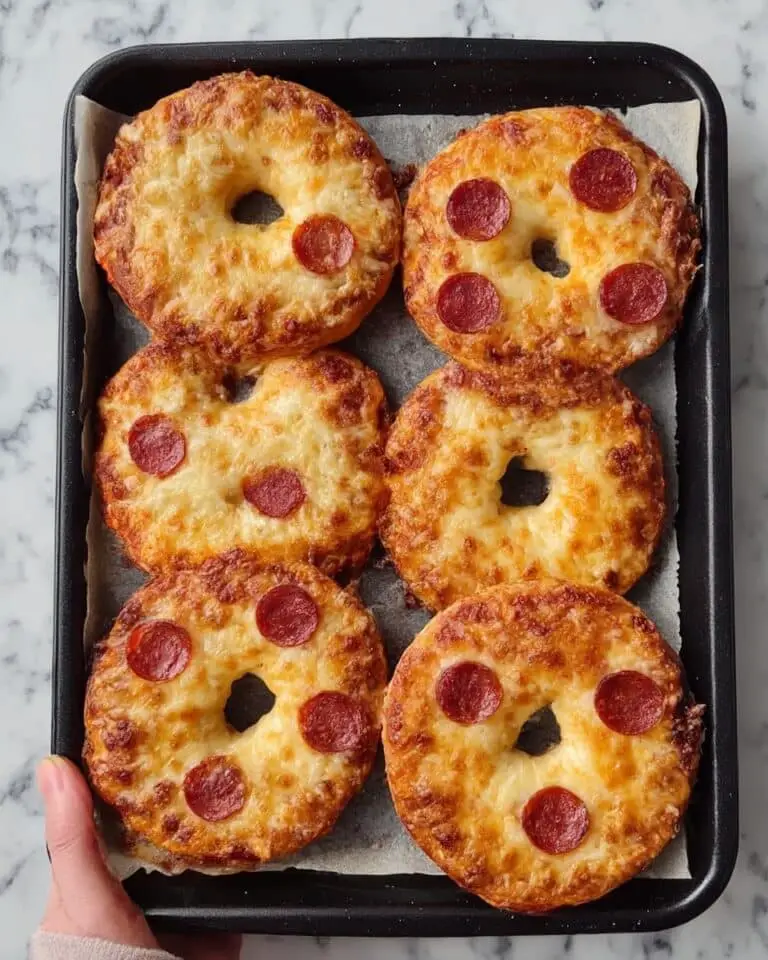 Easy Pizza Bagels {Oven, Grill & Air Fryer} Recipe