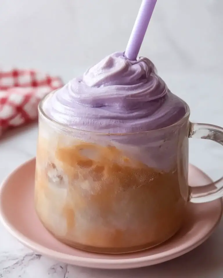 Ube Latte with Ube Cold Foam Recipe