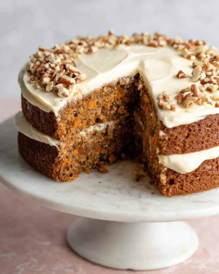 Vegan Oat Flour Carrot Cake Recipe