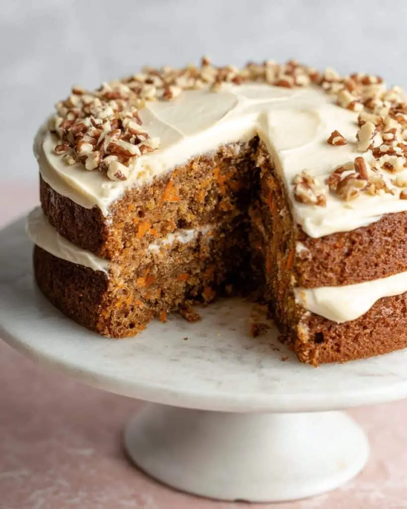 Vegan Oat Flour Carrot Cake Recipe