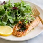 Pan Seared Salmon with Fennel and Arugula Salad Recipe