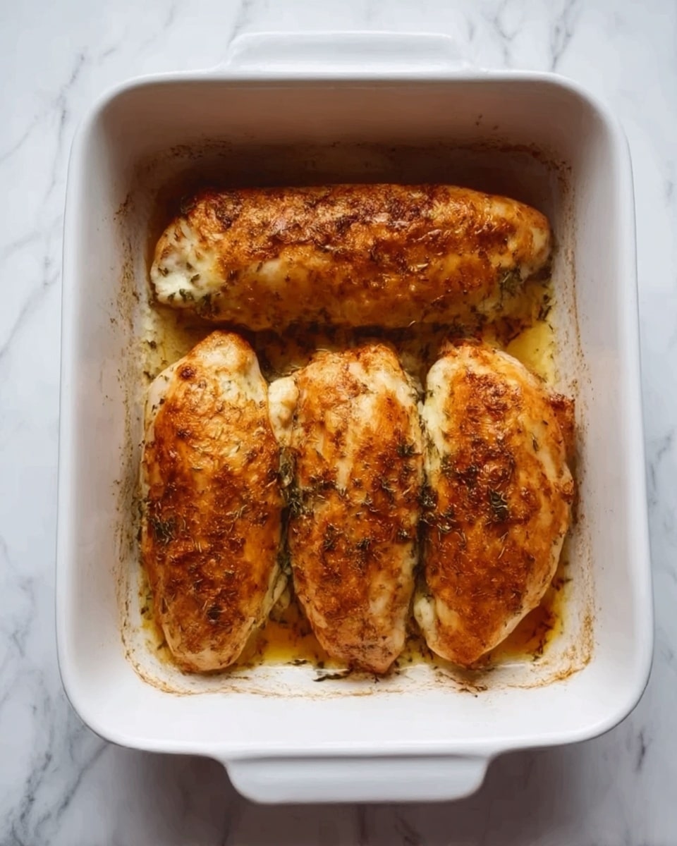 A white rectangular baking dish filled with a colorful baked casserole that has three main visible layers: the bottom layer consists of cooked strips of red, yellow, and green bell peppers mix with soft onions; the middle layer is a melted orange-yellow cheese that is thick and stretchy; the top layer shows fresh green cilantro leaves scattered across the cheese for a fresh touch. The dish is placed on a white marbled surface with a beige textured cloth near it, and a few cilantro leaves are spread around the dish. photo taken with an iphone --ar 4:5 --v 7