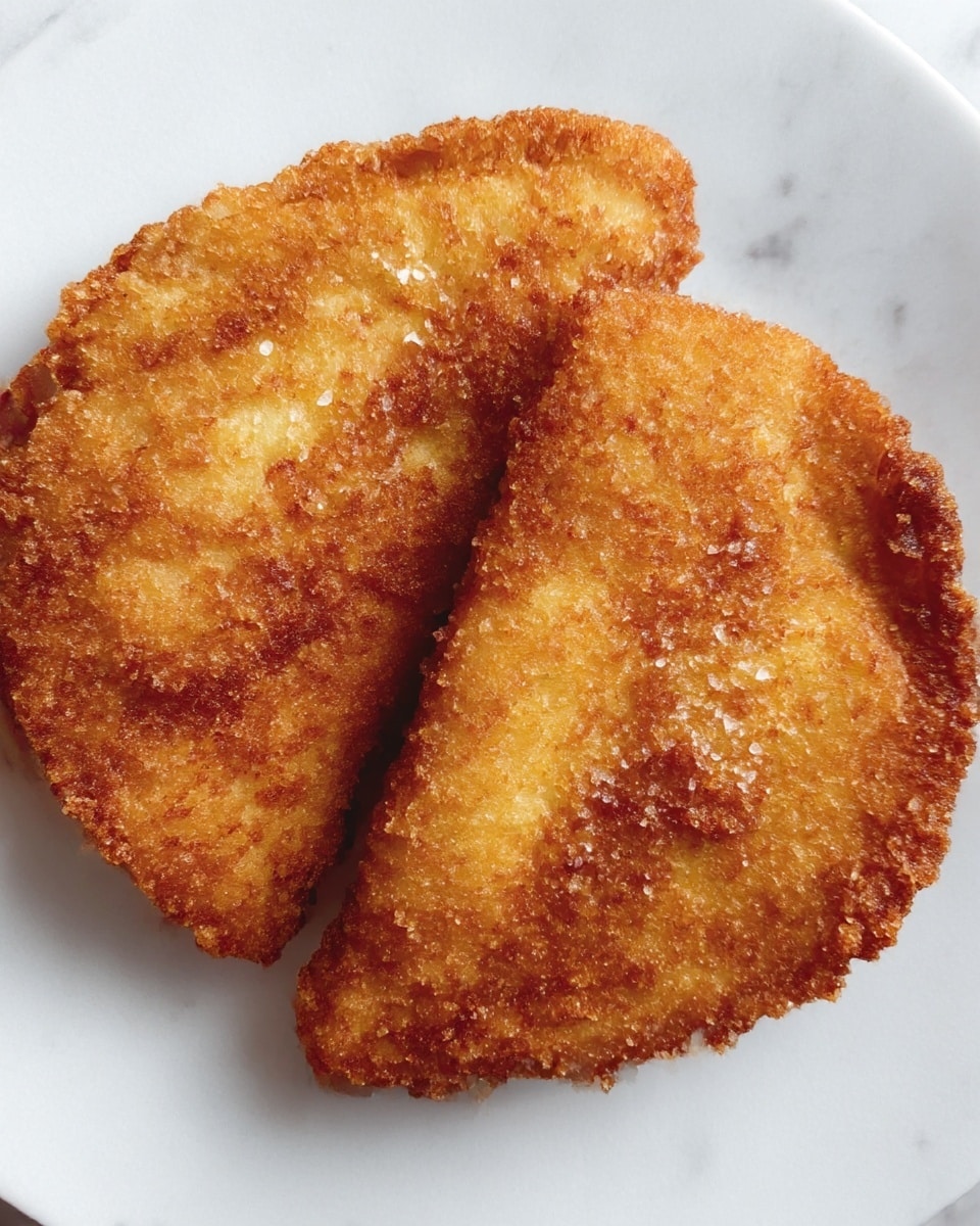The image shows a black plate with a golden brown fried chicken cut into five thick slices arranged in a row on the right side. Behind the chicken, there are two mounds of white rice sprinkled with black and yellow seasoning on top. The plate is set on a white marbled surface. Photo taken with an iphone --ar 4:5 --v 7