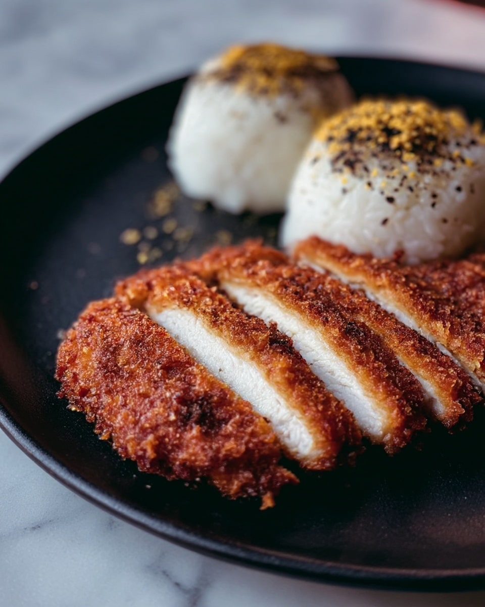 Two pieces of golden brown fried food with a crispy, crumbly texture sit close together on a white plate, which rests on a white marbled surface. Each piece shows a rough, crunchy coating with small salt grains visible on top, and the light shines softly on the textured crust, highlighting the deep golden color. The edges of the pieces are uneven and look crunchy, with a warm, inviting color. Photo taken with an iphone --ar 4:5 --v 7