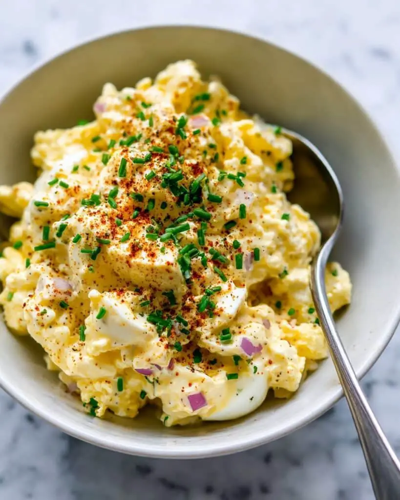 Creamy Egg Salad with Red Onion and Paprika Recipe