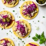 Salsa Verde Chicken Tostadas Recipe
