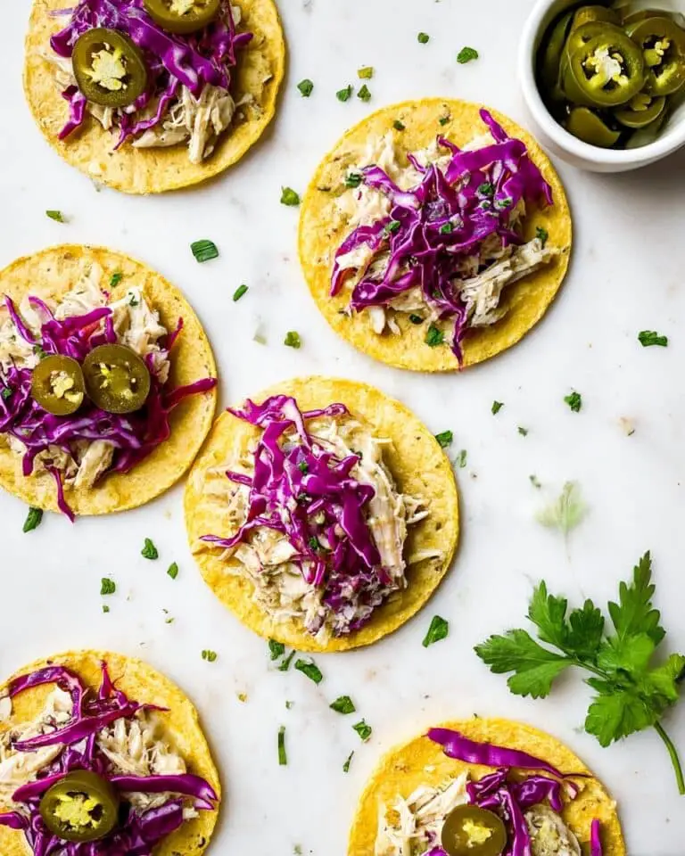 Salsa Verde Chicken Tostadas Recipe