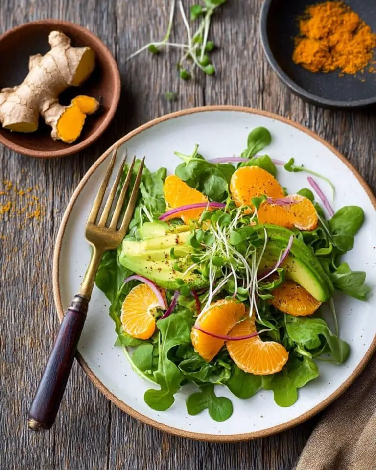 Watercress Salad with Citrus, Avocado, and Turmeric Recipe