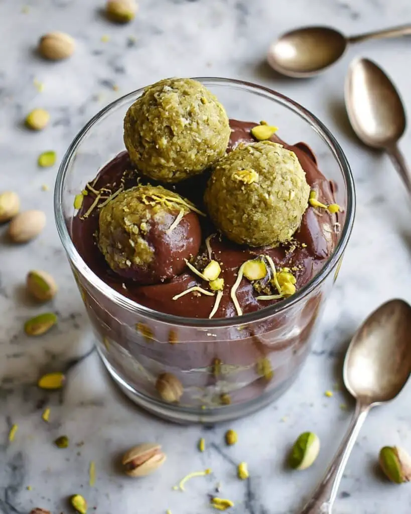 Dubai Chocolate Chia Pudding with Pistachio Kataifi and Crispy Bites Recipe