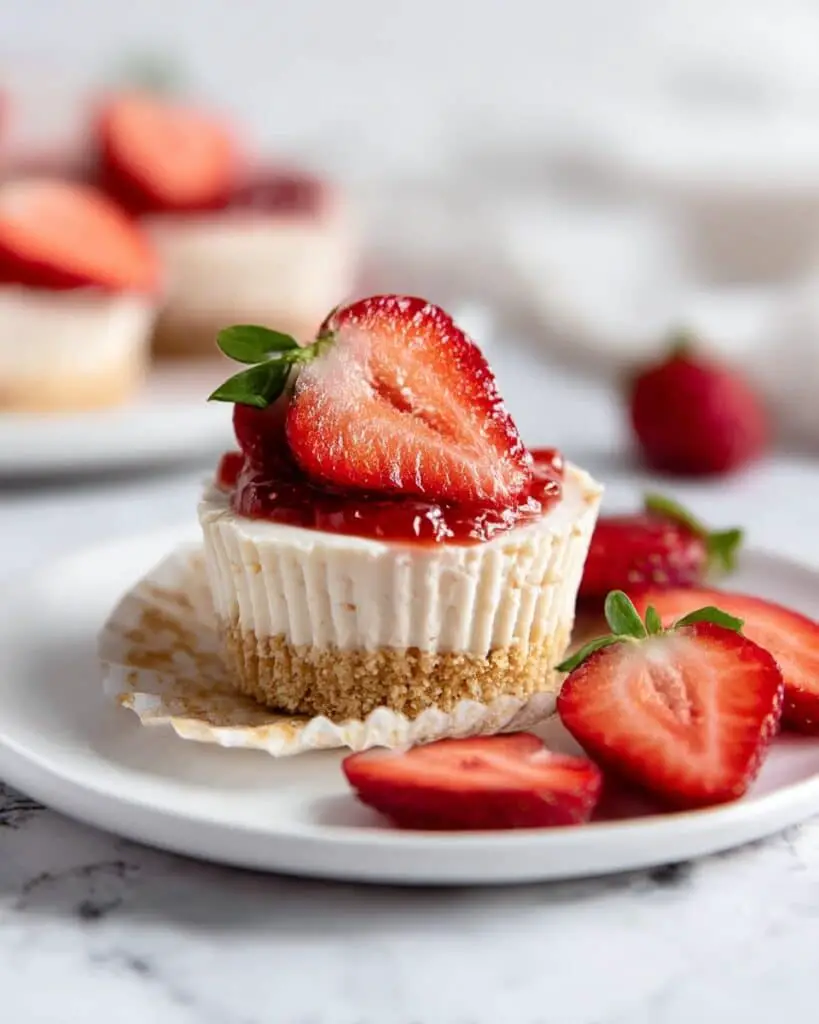 Mini Strawberry Cheesecakes Recipe