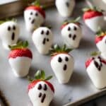 Strawberry Ghosts: Fun and Spooky White Chocolate Dipped Strawberries Recipe