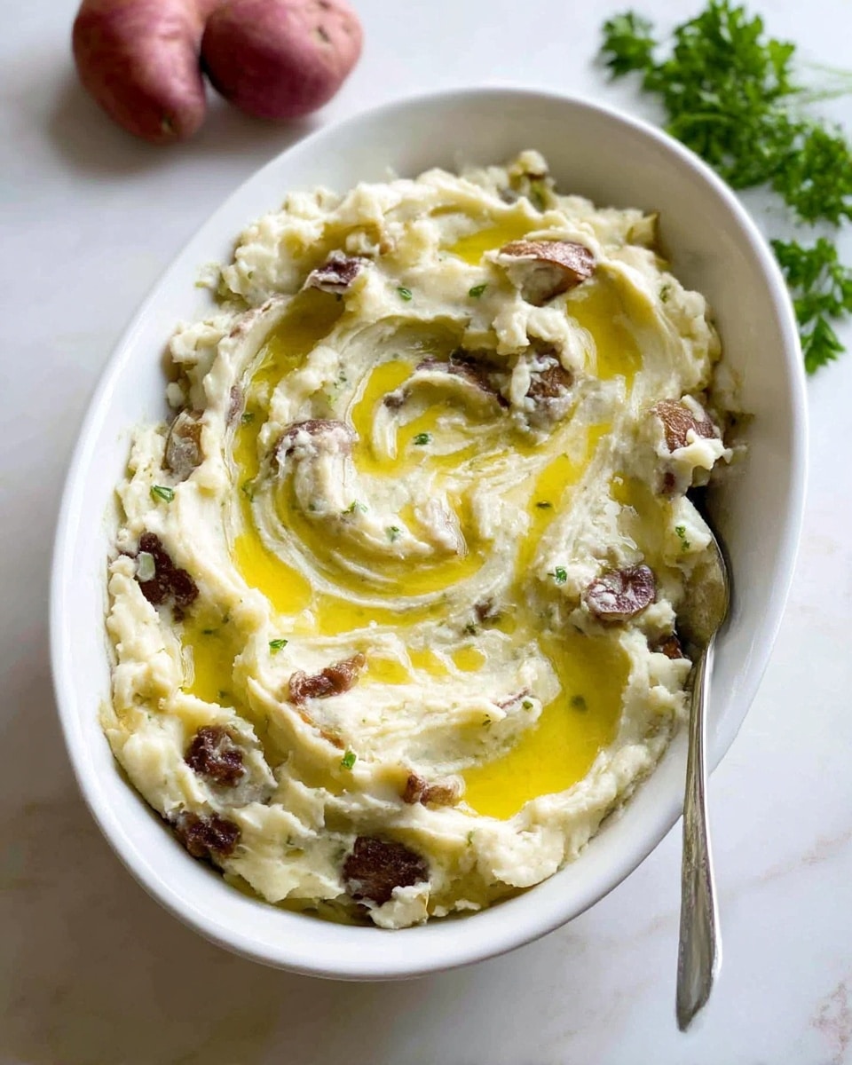 Garlic Mashed Red Potatoes Recipe