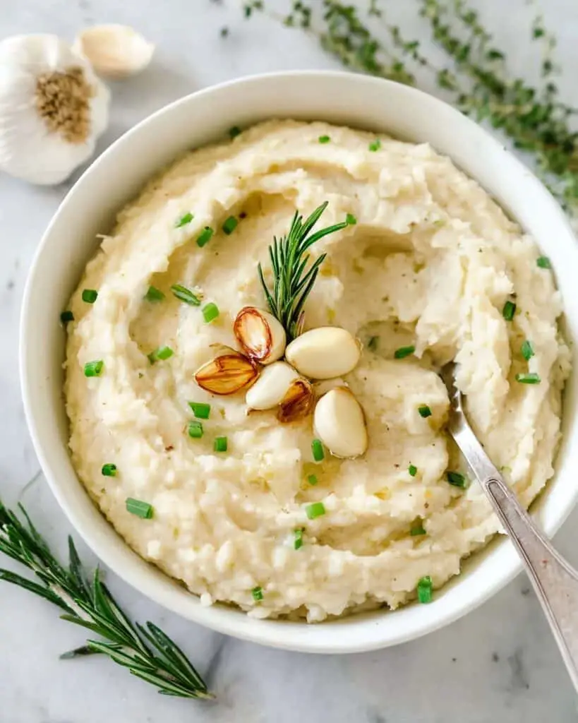 Garlic Chive Mashed Butter Beans Recipe