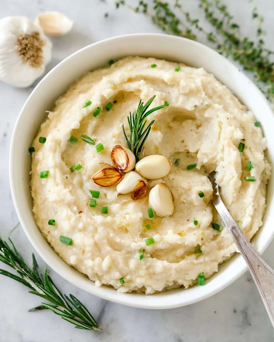 Garlic Chive Mashed Butter Beans Recipe