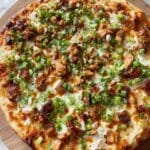 Korean Chicken BBQ Pizza with Kimchi and Gochujang Sauce Recipe