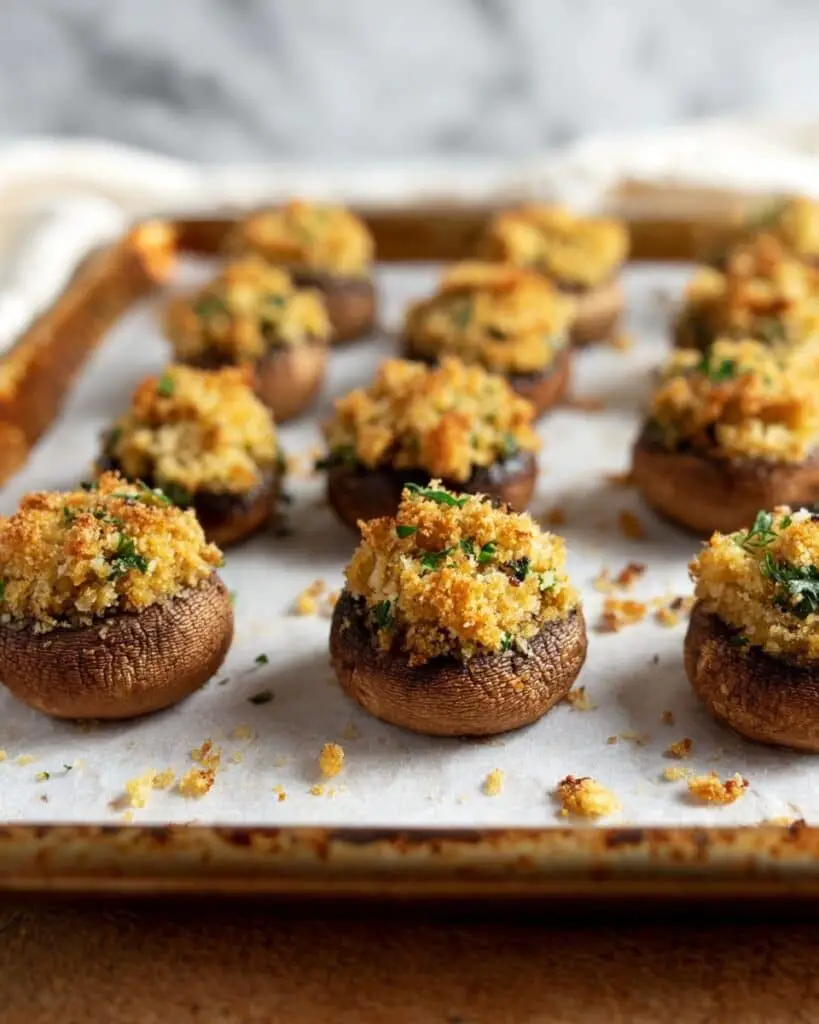 Easy Vegan Stuffed Mushrooms Recipe