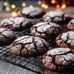 Peppermint Chocolate Crinkle Cookies Recipe