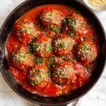 The Best Vegan Lentil Meatballs with Marinara Sauce Recipe