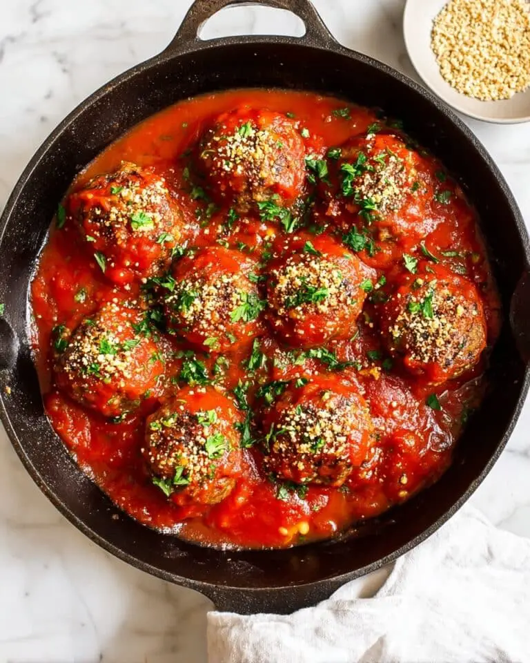 The Best Vegan Lentil Meatballs with Marinara Sauce Recipe