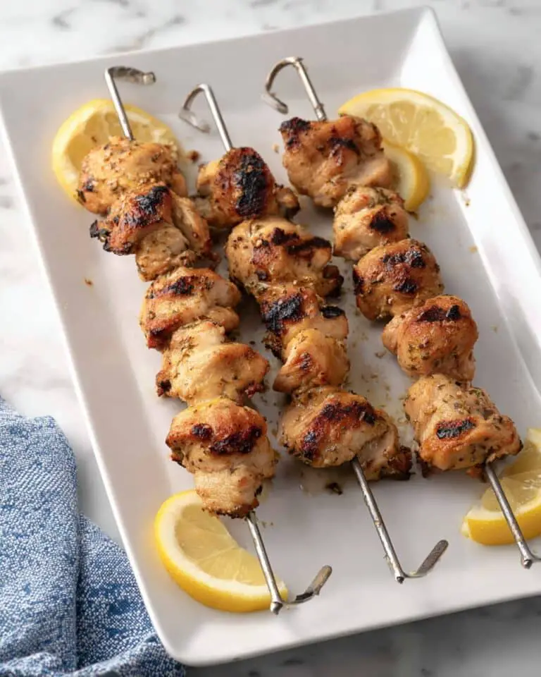 Lemon Pepper Chicken Skewers Recipe