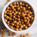 Spicy Roasted Chickpeas in the Air Fryer and Oven Recipe